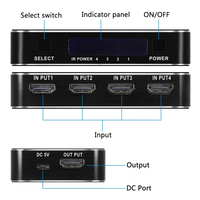 2020 najlepsza 4K przełącznik HDMI 2.0 wsparcie RGB 4:4:4 HDR przełącznik HDMI 4K 60Hz HDMI 2.0 przełącznik pilota IR UHD 4 Port przełącznik HDMI przełącznik 3